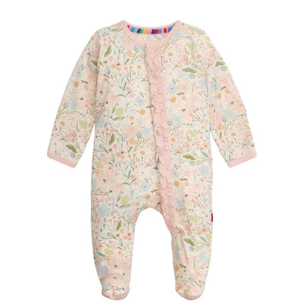 Magnetic Me - Charlotte Ruffle Modal Magnetic Footie